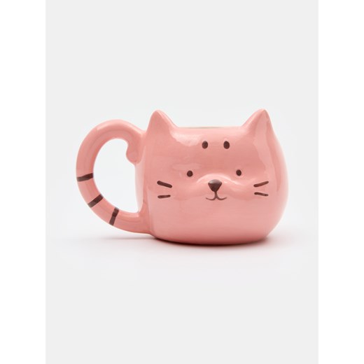 Sinsay - Kubek w kształcie kota - różowy Sinsay One Size Sinsay