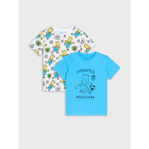 Sinsay - Koszulki 2 pack The Simpsons - wielobarwny ze sklepu Sinsay w kategorii Bluzki dziewczęce - zdjęcie 184190624