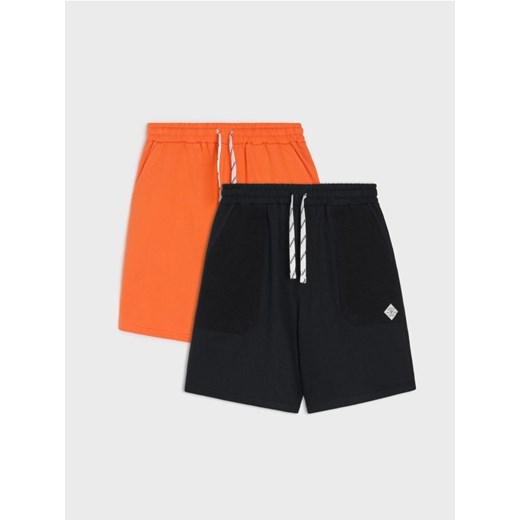 Sinsay - Szorty 2 pack - czarny Sinsay 158 (12-13 l) Sinsay