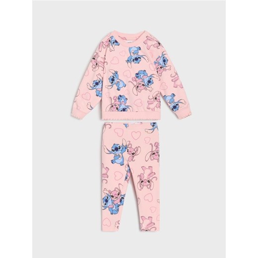 Sinsay - Komplet dzianinowy Stitch - różowy ze sklepu Sinsay w kategorii Komplety dziewczęce - zdjęcie 184190940