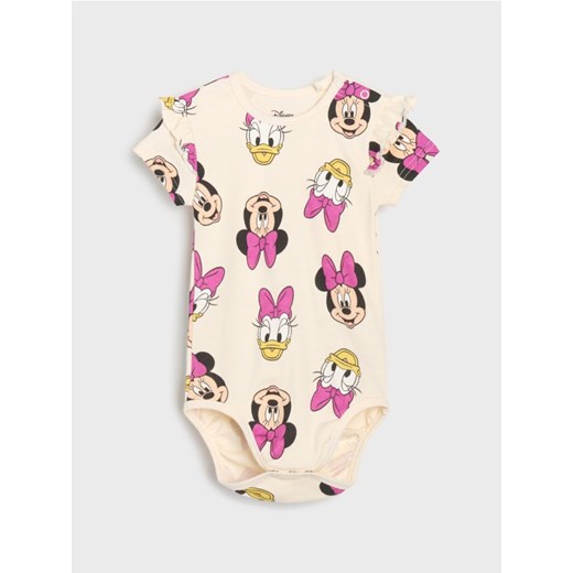 Sinsay - Body z ozdobnymi falbanami Minnie Mouse - kremowy ze sklepu Sinsay w kategorii Odzież dla niemowląt - zdjęcie 184190963