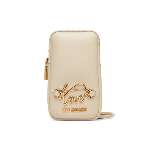 Torebka na telefon LOVE MOSCHINO JC5737PP0MKG0110 Écru ze sklepu eobuwie.pl w kategorii Etui - zdjęcie 184191710