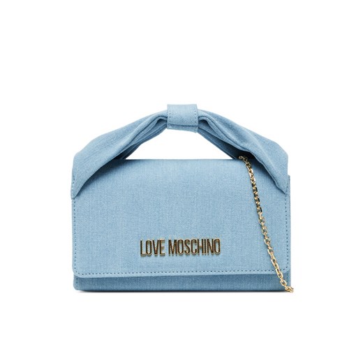 Torebka LOVE MOSCHINO JC4251PP0MKR0700 Niebieski ze sklepu eobuwie.pl w kategorii Kopertówki - zdjęcie 184191724