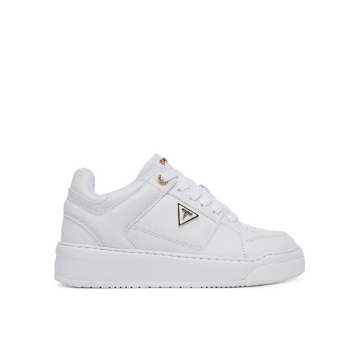 Guess Sneakersy FLTDEL ELE12 Biały ze sklepu MODIVO w kategorii Buty sportowe damskie - zdjęcie 184193183