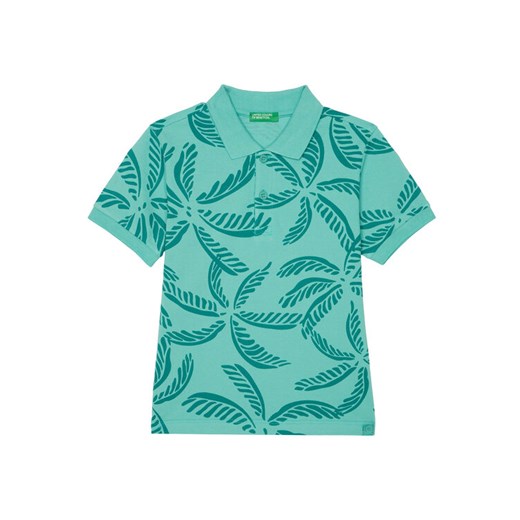 United Colors Of Benetton Polo 36Y4G300Y Zielony Regular Fit ze sklepu MODIVO w kategorii T-shirty chłopięce - zdjęcie 184193204