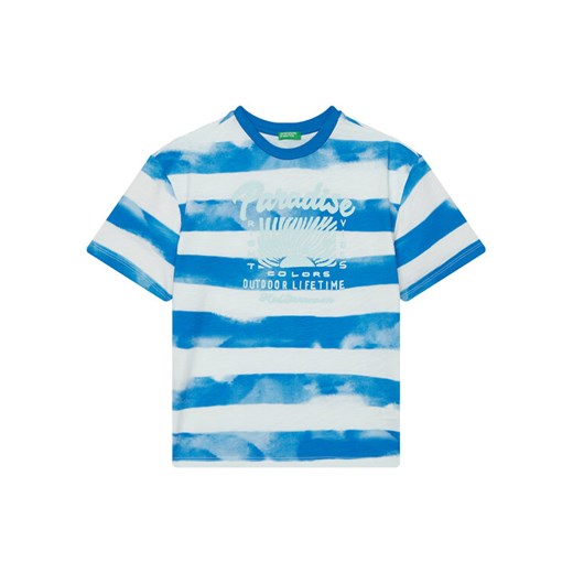 United Colors Of Benetton T-Shirt 3SL3C10P5 Niebieski Oversize ze sklepu MODIVO w kategorii T-shirty chłopięce - zdjęcie 184193221