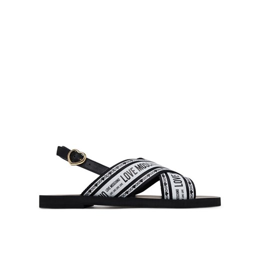 LOVE MOSCHINO Sandały San Lod Micro20 JA16142G0MIX200A Czarny ze sklepu MODIVO w kategorii Sandały damskie - zdjęcie 184193223