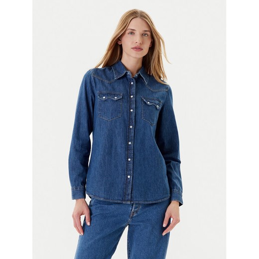 United Colors Of Benetton Koszula jeansowa 5RZKDQ06T Niebieski Regular Fit ze sklepu MODIVO w kategorii Koszule damskie - zdjęcie 184193241