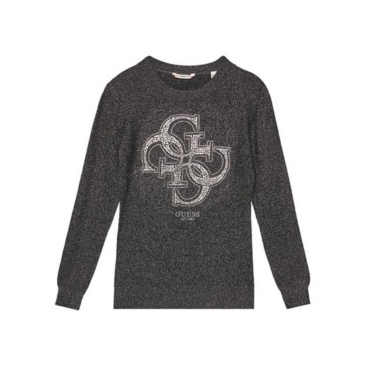 Guess Sweter J5YR01 Z3FP0 Czarny Regular Fit ze sklepu MODIVO w kategorii Swetry dziewczęce - zdjęcie 184193294