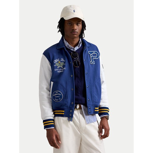 Polo Ralph Lauren Kurtka bomber 710964979001 Niebieski Regular Fit ze sklepu MODIVO w kategorii Kurtki męskie - zdjęcie 184193344