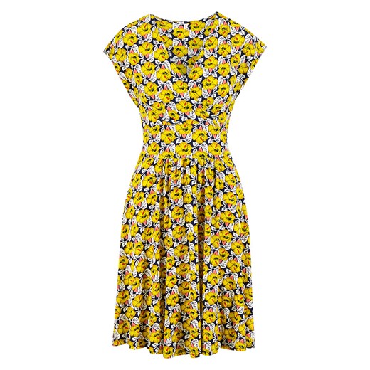 Blutsgeschwister Sukienka &quot;La Vie est Belle&quot; w kolorze żółtym ze XL promocyjna cena Limango Polska
