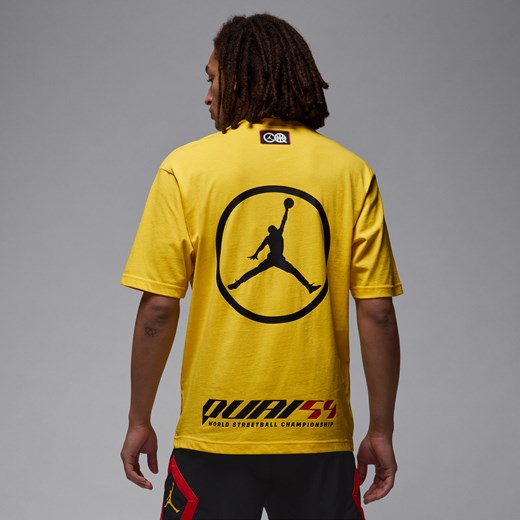 T-shirt męski Jordan Sport Quai 54 - Żółty Jordan L Nike poland