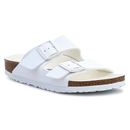 Buty Birkenstock Bs 1019046 White białe ze sklepu ButyModne.pl w kategorii Klapki damskie - zdjęcie 184196182