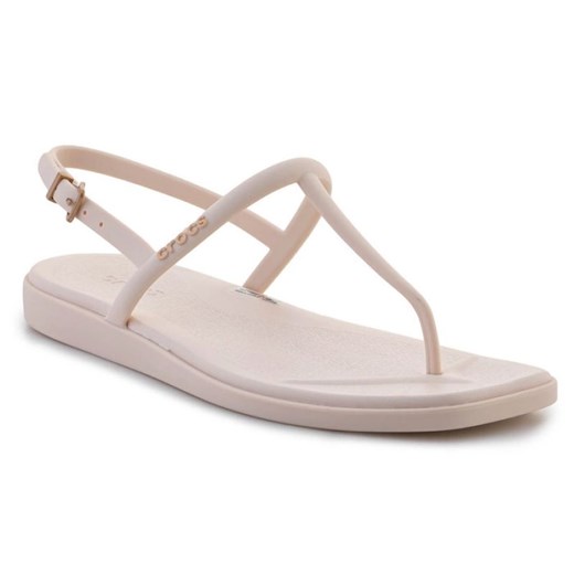 Sandały Crocs Miami Thong Flip 209793-0WW DEF beżowy ze sklepu ButyModne.pl w kategorii Klapki damskie - zdjęcie 184196190
