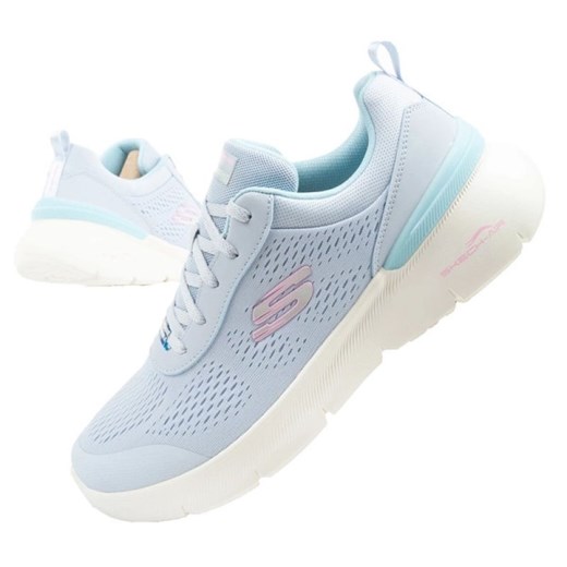Buty Skechers Air Dynamight 2.0 sneakersy 150370/PWPK niebieskie ze sklepu ButyModne.pl w kategorii Buty sportowe damskie - zdjęcie 184196254