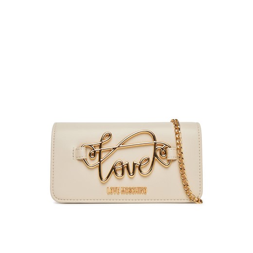 Torebka LOVE MOSCHINO JC5736PP0MKG0110 Écru ze sklepu eobuwie.pl w kategorii Kopertówki - zdjęcie 184196383