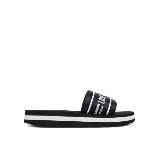 Klapki LOVE MOSCHINO JA28334G0MIX6000 Czarny ze sklepu eobuwie.pl w kategorii Klapki damskie - zdjęcie 184196431