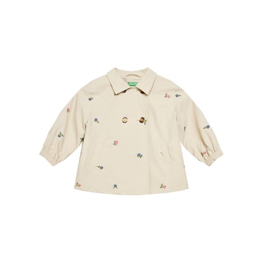 United Colors Of Benetton Płaszcz przejściowy 253WGN03T Beżowy Regular Fit ze sklepu MODIVO w kategorii Płaszcze dziewczęce - zdjęcie 184197014