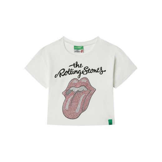 United Colors Of Benetton T-Shirt 3I1XC10NW Biały Relaxed Fit ze sklepu MODIVO w kategorii Bluzki dziewczęce - zdjęcie 184197050