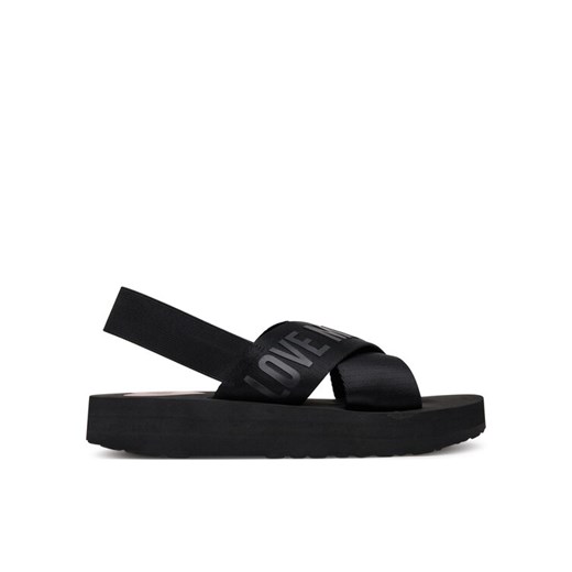LOVE MOSCHINO Sandały JA16214G0MIX4000 Czarny ze sklepu MODIVO w kategorii Sandały damskie - zdjęcie 184197080
