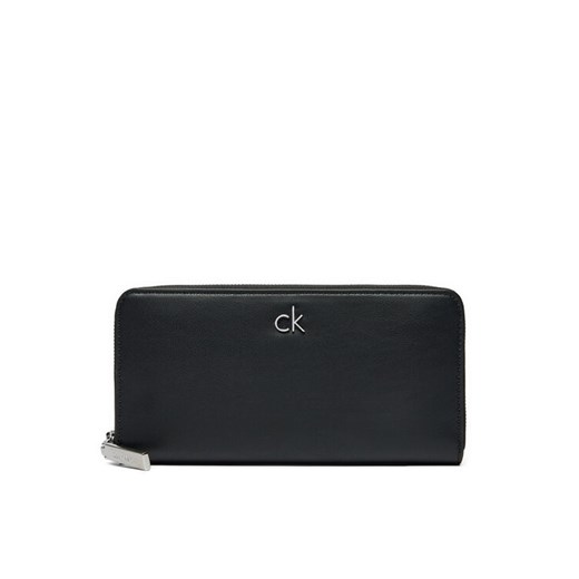 Calvin Klein Duży Portfel Damski Ck Daily Large Zip Around_Pbl K60K612850 Czarny ze sklepu MODIVO w kategorii Portfele damskie - zdjęcie 184197122