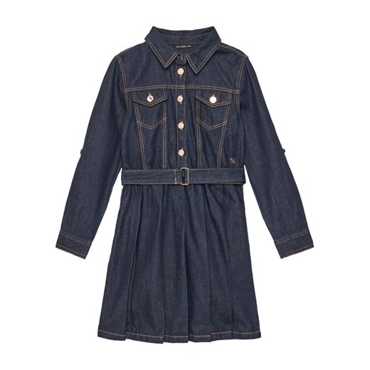 Guess Sukienka jeansowa J5YK12 D4EU0 Granatowy Regular Fit ze sklepu MODIVO w kategorii Sukienki dziewczęce - zdjęcie 184197182