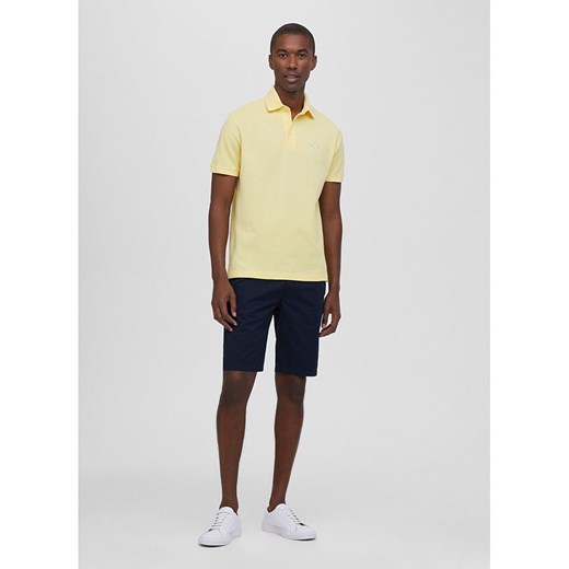 Façonnable t-shirt męski żółty bawełniany 