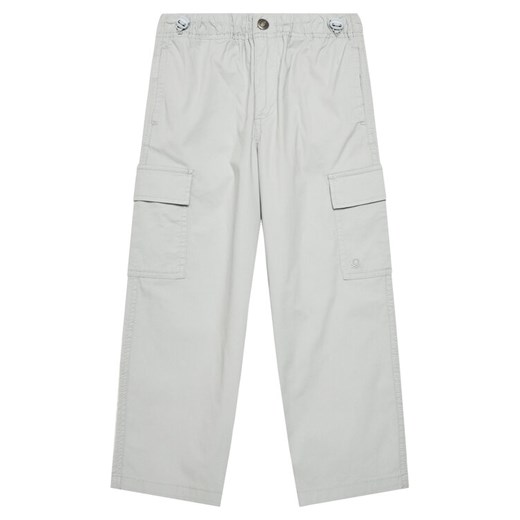 United Colors Of Benetton Spodnie materiałowe 4L2VCF04I Szary Straight Fit ze sklepu MODIVO w kategorii Spodnie chłopięce - zdjęcie 184199612