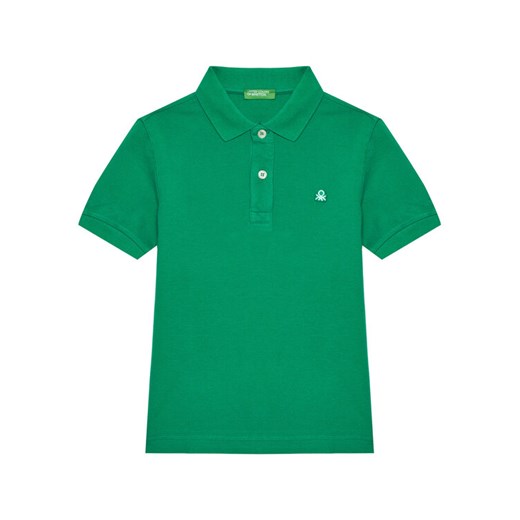 United Colors Of Benetton Polo 3089C300Q Zielony Regular Fit ze sklepu MODIVO w kategorii T-shirty chłopięce - zdjęcie 184199641