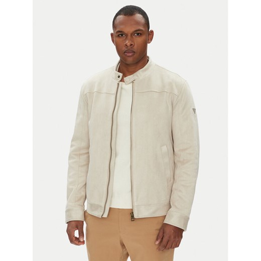 Guess Kurtka przejściowa M5YL02 W0252 Beżowy Regular Fit ze sklepu MODIVO w kategorii Kurtki męskie - zdjęcie 184200970