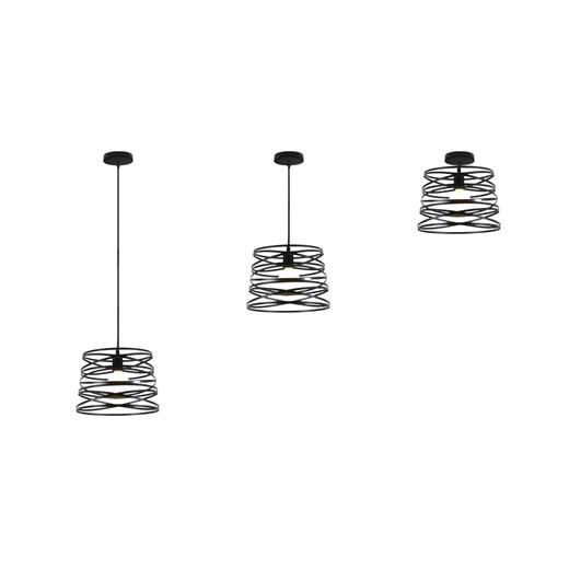 Geometryczna lampa wisząca do kuchni TAGAR w kolorze czarnym ze sklepu Lysne w kategorii Lampy wiszące - zdjęcie 184201972