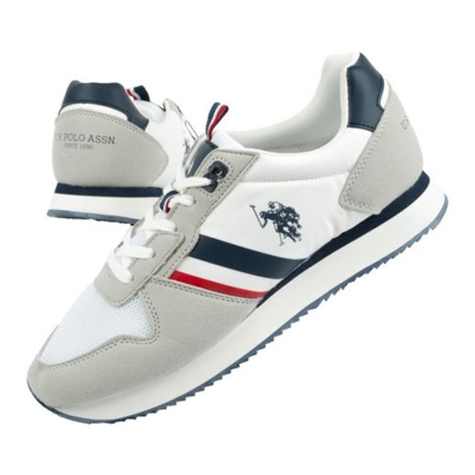 Buty sportowe U.S. Polo ASSN. NOBIL006-WHI białe 45 ButyModne.pl
