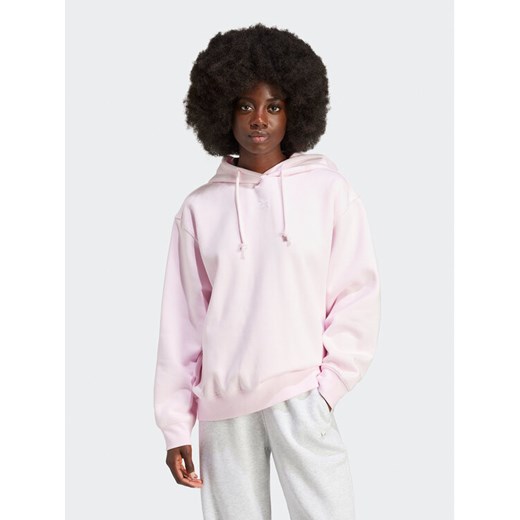 adidas Bluza adicolor Essentials IR5927 Różowy Oversize ze sklepu MODIVO w kategorii Bluzy damskie - zdjęcie 184203732