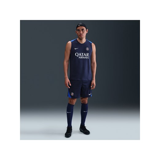 Męskie dzianinowe spodenki piłkarskie Nike Dri-FIT Paris Saint-Germain Strike - Niebieski ze sklepu Nike poland w kategorii Spodenki męskie - zdjęcie 184204012
