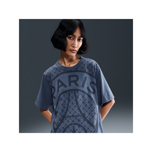 Damski T-shirt piłkarski z sezonowym nadrukiem Nike Paris Saint-Germain - Niebieski ze sklepu Nike poland w kategorii Bluzki damskie - zdjęcie 184204013