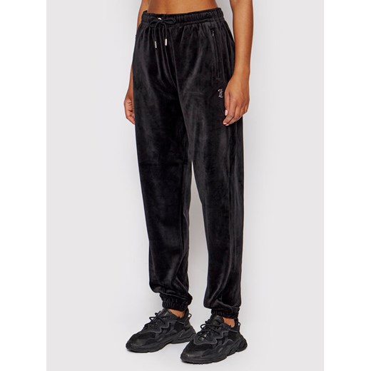Juicy Couture Spodnie dresowe JCWB121093 Czarny Regular Fit ze sklepu MODIVO w kategorii Spodnie damskie - zdjęcie 184204993