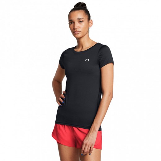 Damska koszulka treningowa Under Armour Tech Mesh SS - czarna ze sklepu Sportstylestory.com w kategorii Bluzki damskie - zdjęcie 184205584