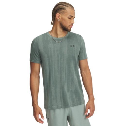 Męska koszulka treningowa Under Armour Vanish Seamless Novelty SS - zielona ze sklepu Sportstylestory.com w kategorii T-shirty męskie - zdjęcie 184205622