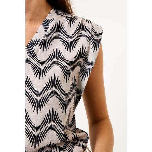 Garcia Bluzka w kolorze kremowo-czarnym Garcia XL wyprzedaż Limango Polska