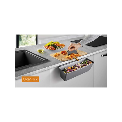 metaltex Taca w kolorze szarym na odpady - (S)35 x (W)16 x (G)13 cm ze sklepu Limango Polska w kategorii Akcesoria kuchenne - zdjęcie 184206222