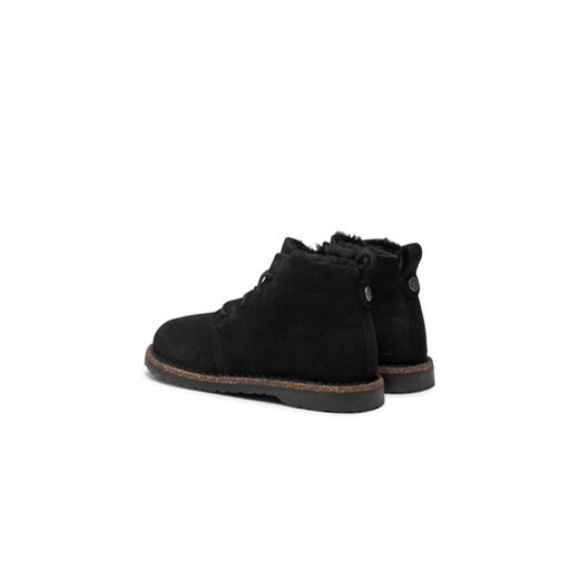 Botki czarne BIRKENSTOCK na płaskiej podeszwie 