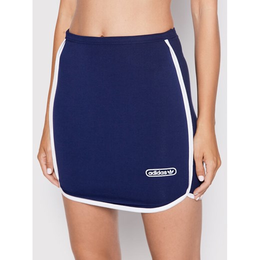 adidas Spódnica dresowa HL6565 Granatowy Slim Fit ze sklepu MODIVO w kategorii Spódnice - zdjęcie 184206724