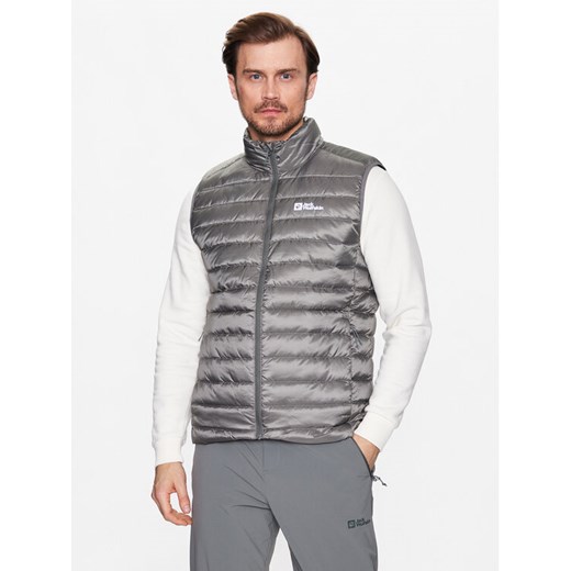 Jack Wolfskin Bezrękawnik Pack & Go Down 1207011 Szary Regular Fit ze sklepu MODIVO w kategorii Kamizelki męskie - zdjęcie 184206744
