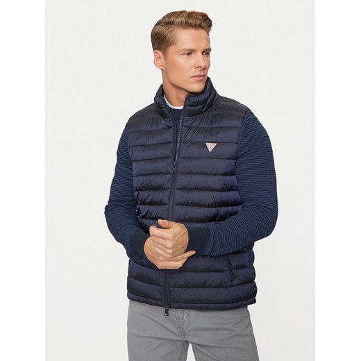 Guess Bezrękawnik M4YN11 WG922 Niebieski Regular Fit ze sklepu MODIVO w kategorii Kamizelki męskie - zdjęcie 184206810