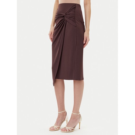 Rinascimento Spódnica midi CFC0123489003 Brązowy Regular Fit ze sklepu MODIVO w kategorii Spódnice - zdjęcie 184206831
