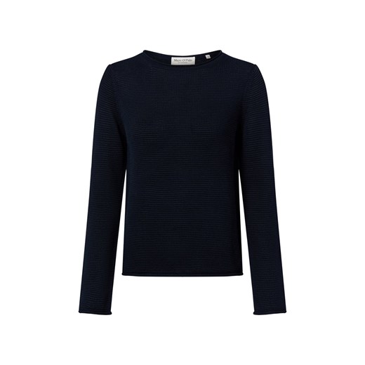 Marc O'Polo Sweter damski z dzianiny Kobiety Bawełna granatowy jednolity ze sklepu vangraaf w kategorii Swetry damskie - zdjęcie 184208882