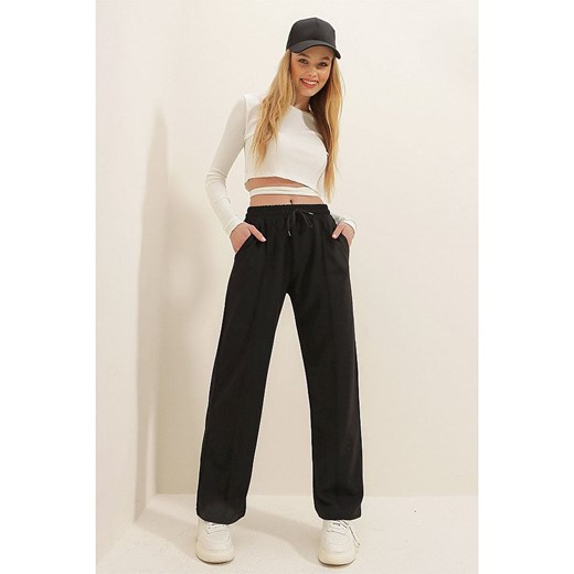 Spodnie damskie Trend Alaçatı Stili z bawełny 