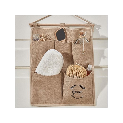 ABERTO DESIGN Organizer wiszący w kolorze jasnobrązowym - 35 x 45 cm ze sklepu Limango Polska w kategorii Akcesoria i przechowywanie - zdjęcie 184209371