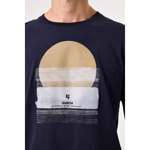 T-shirt męski Garcia z krótkim rękawem 