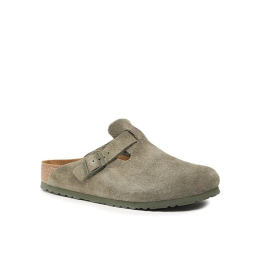 Birkenstock Klapki Boston 1024721 Zielony ze sklepu MODIVO w kategorii Klapki męskie - zdjęcie 184209791